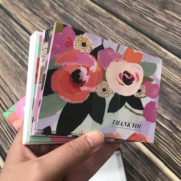 KTSMail Painted Petals Notecards Greeting Card Set - Picture 7 of 10
